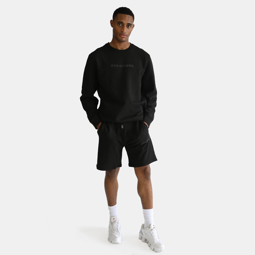 BLACK SET - CREW/SHORT